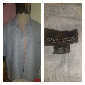 Euc Mens  weather proof button down shirt